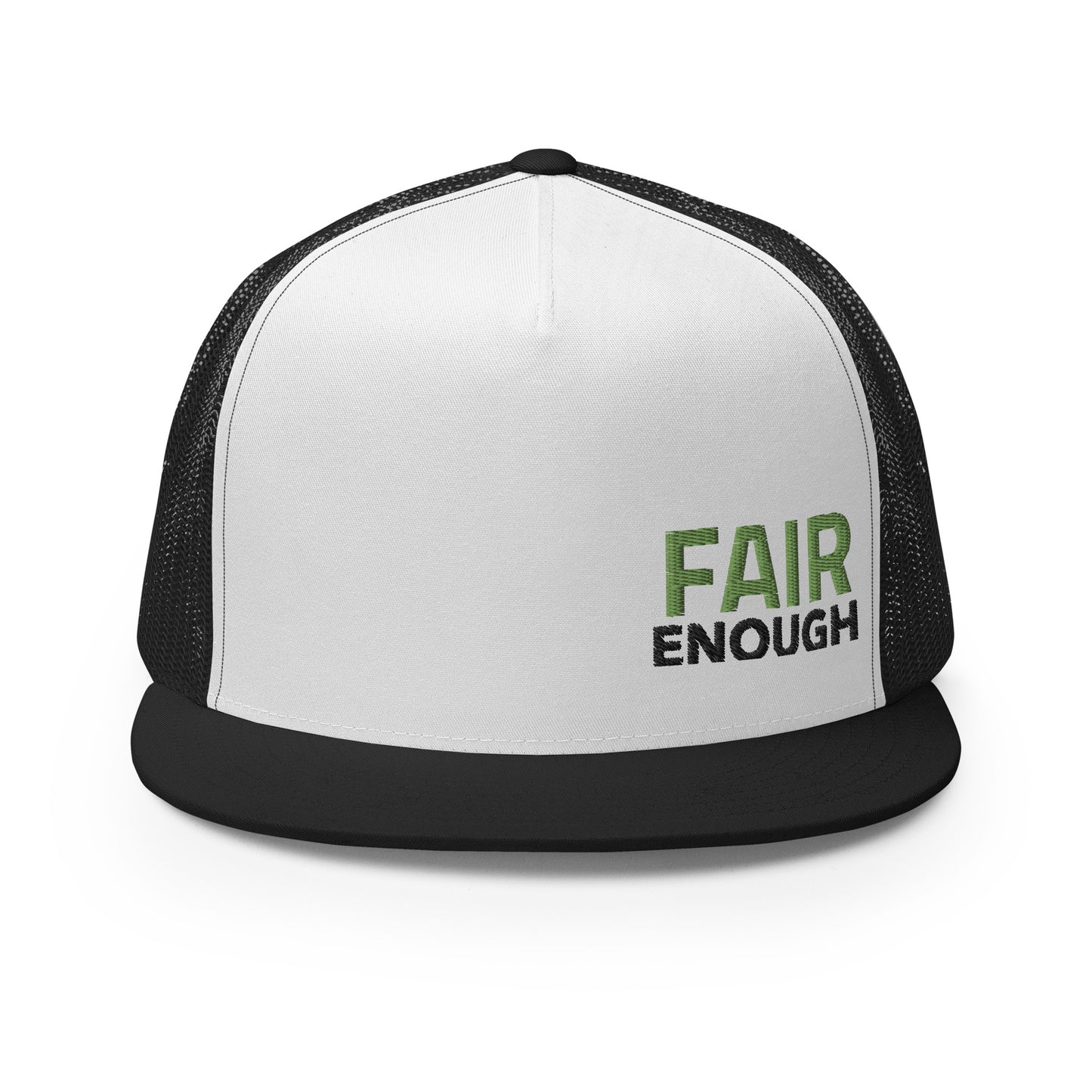 Fair Enough Trucker Hat(reverse green)