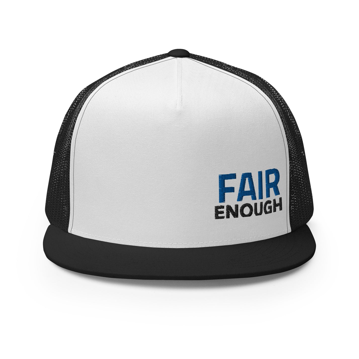 Fair Enough Trucker Hat(reverse blue)