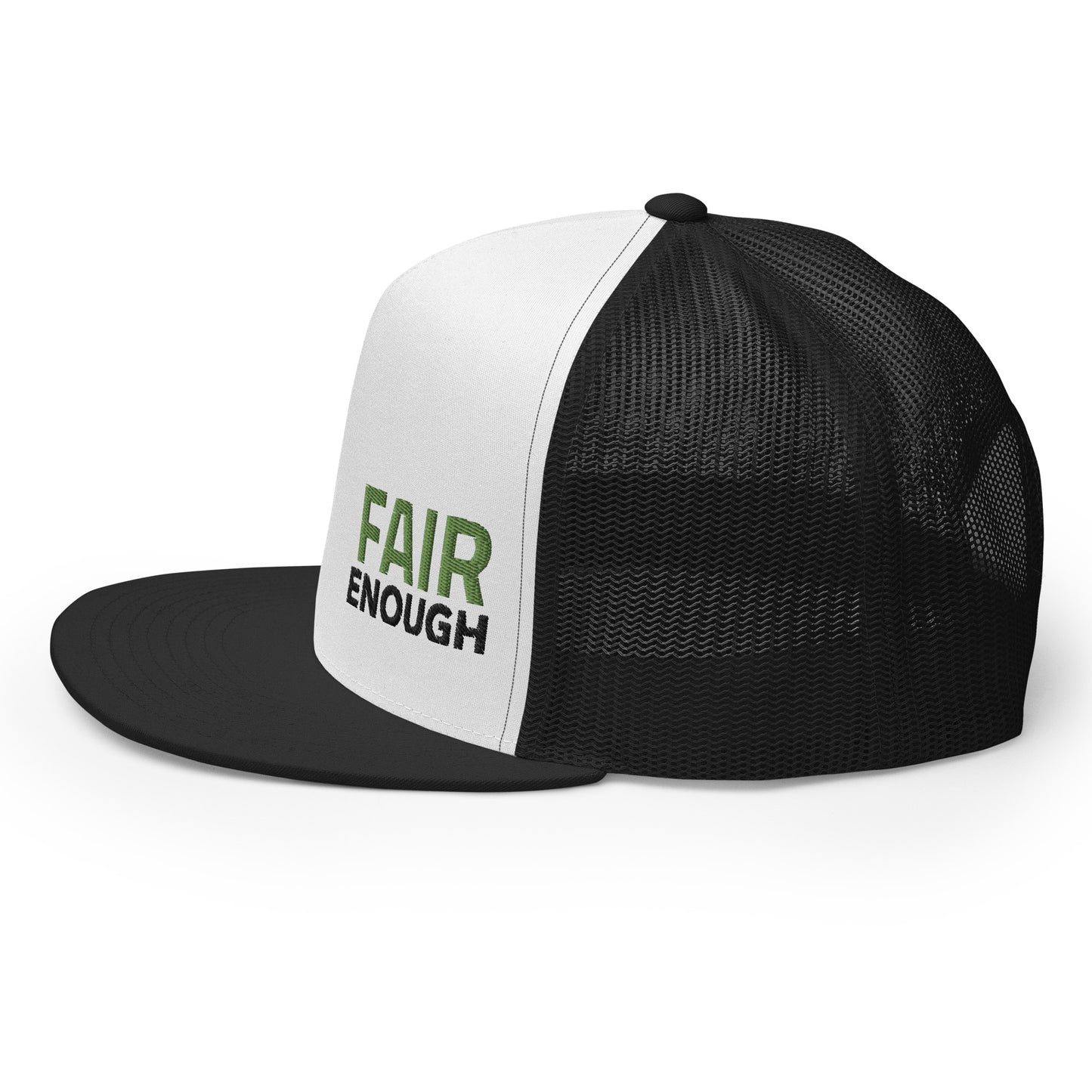 Fair Enough Trucker Hat(reverse green)