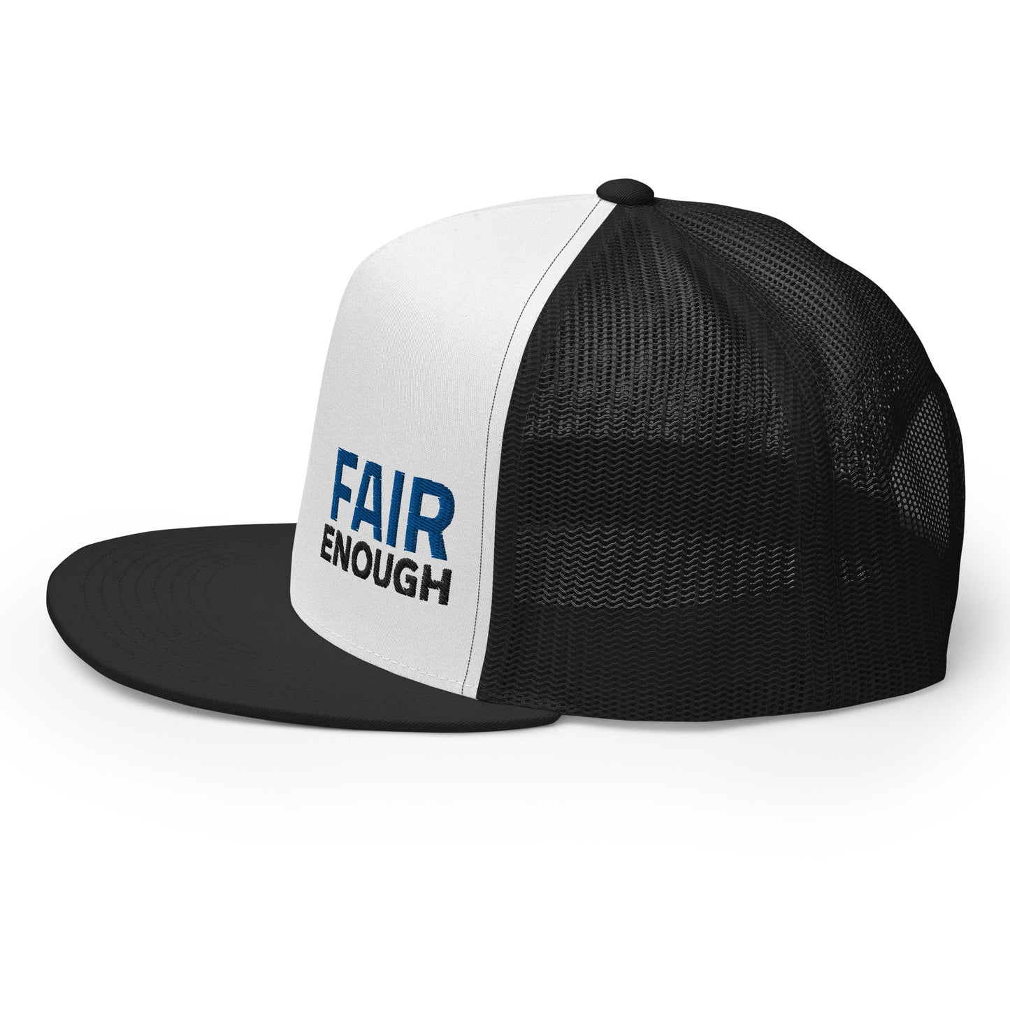 Fair Enough Trucker Hat(reverse blue)